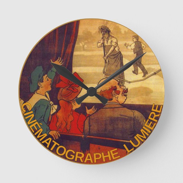 Cinématographe Lumière Wall Clock (Front)