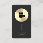 Cinematographer - Faux Gold Business Card at Zazzle