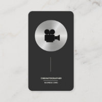 Cinematographer - Faux Metal Business Card