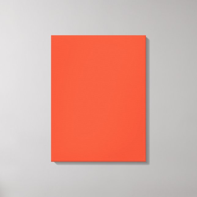 Cinnabar Solid Color | Classic | Elegant Canvas Print (Front)