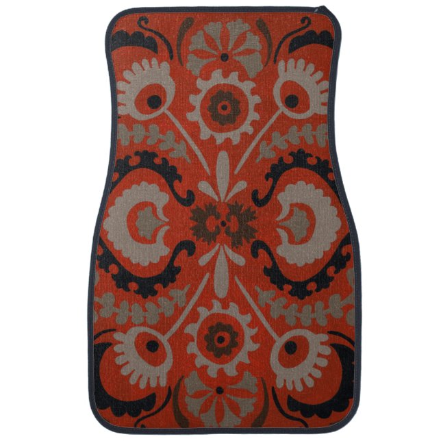 Cinnabar Suzani I Car Mat (Front)