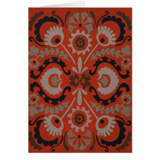 Cinnabar Suzani I Cards (Front)