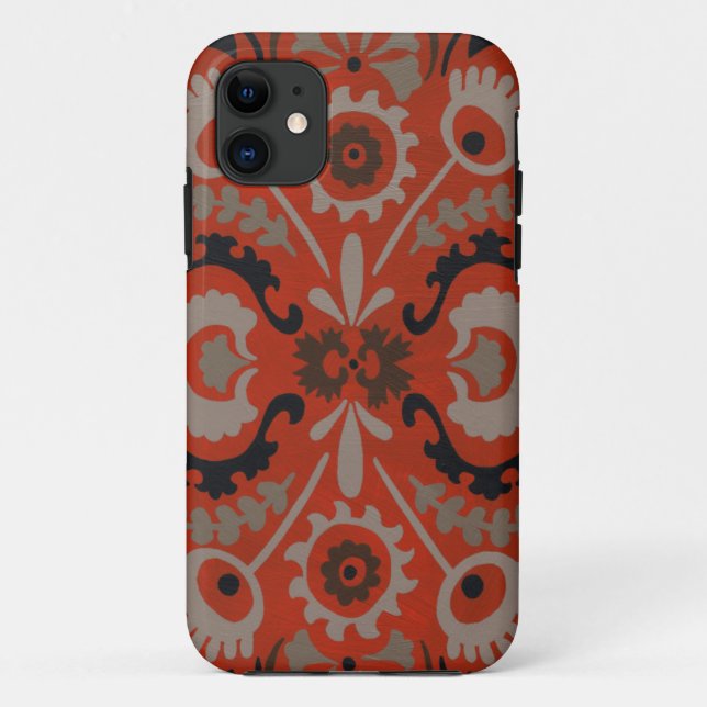 Cinnabar Suzani I Case-Mate iPhone Case (Back)