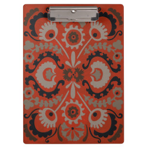 Cinnabar Suzani I Clipboard