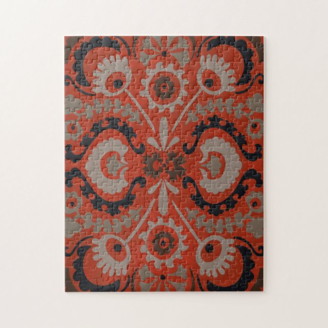 Cinnabar Suzani I Jigsaw Puzzle (Vertical)