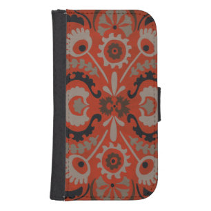 Cinnabar Suzani I Phone Wallet