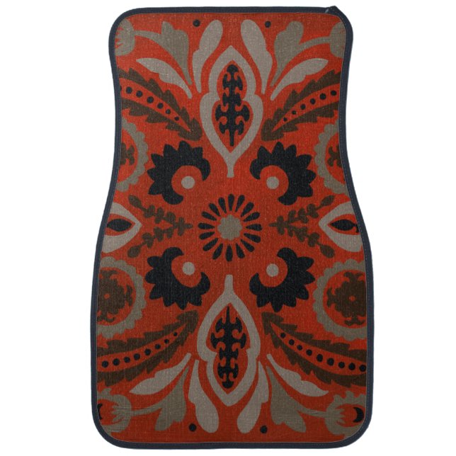 Cinnabar Suzani II Car Floor Mat (Front)