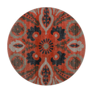 Cinnabar Suzani II Cutting Board