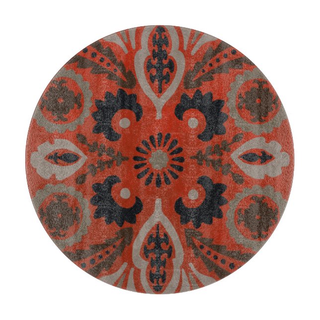 Cinnabar Suzani II Cutting Board (Front)