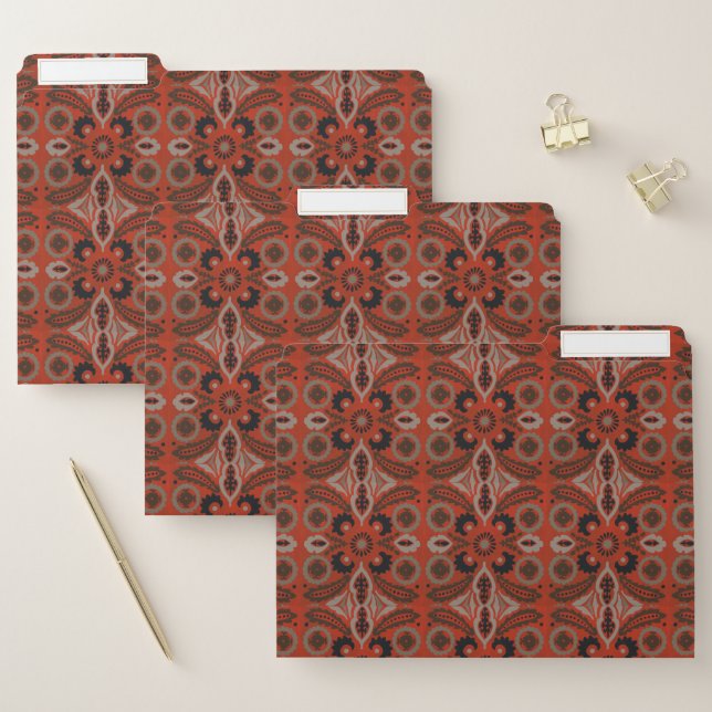 Cinnabar Suzani II File Folder (Set)