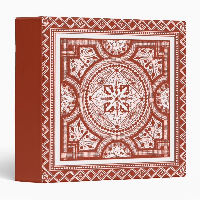 Cinnabar Woodblock IV Binder (Front/Spine)