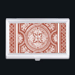 Cinnabar Woodblock IV Business Card Holder<br><div class="desc">Home Décor</div>