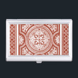 Cinnabar Woodblock IV Business Card Holder<br><div class="desc">Home Décor</div>
