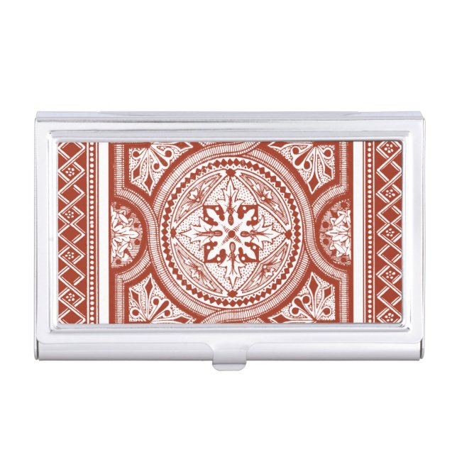 Cinnabar Woodblock IV Business Card Holder (Front)