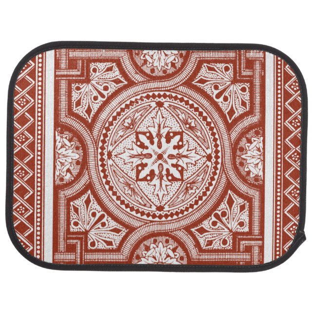Cinnabar Woodblock IV Car Mat (Rear)