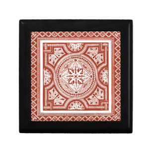 Cinnabar Woodblock IV Jewelry Box