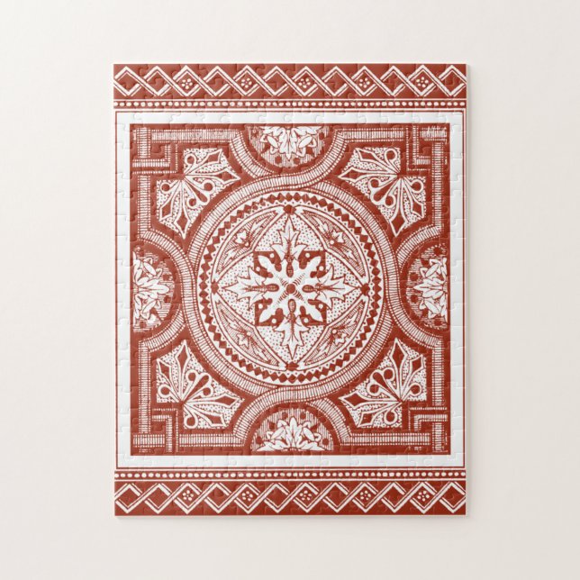 Cinnabar Woodblock IV Jigsaw Puzzle (Vertical)