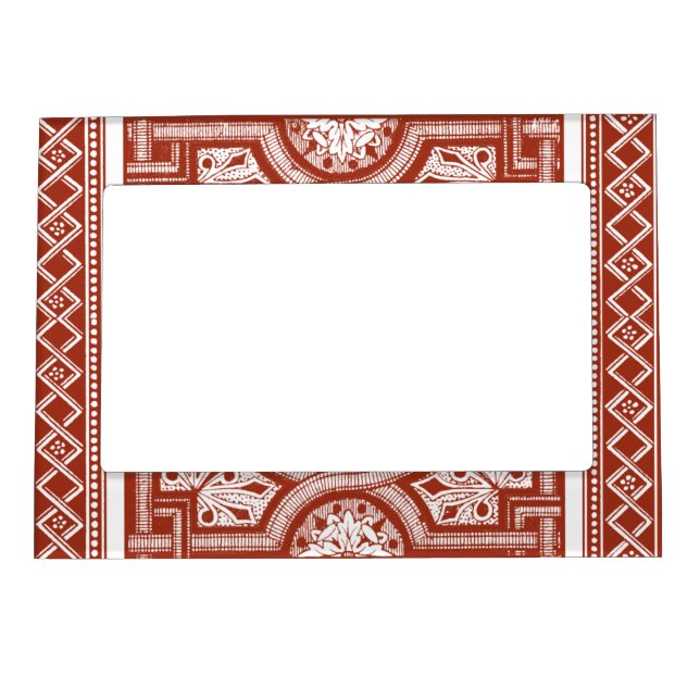 Cinnabar Woodblock IV Magnetic Picture Frame (Front)