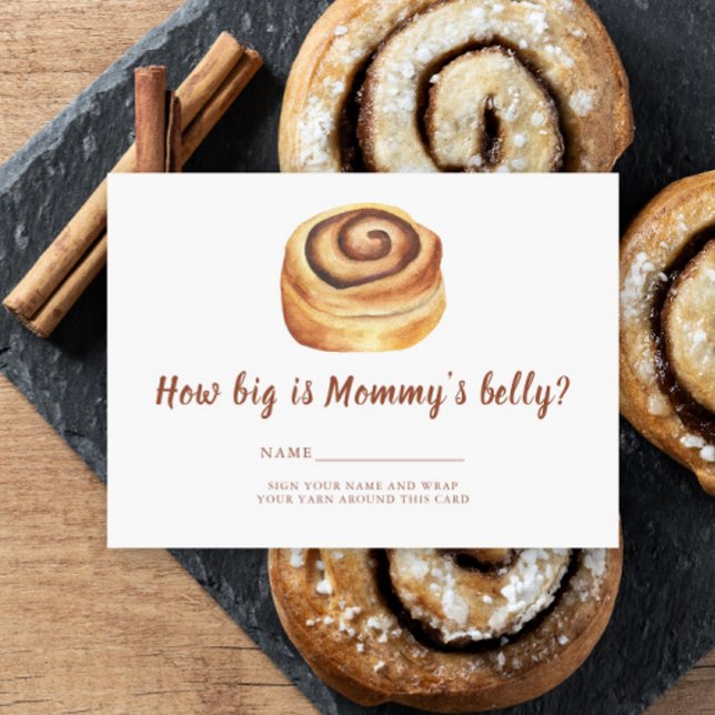 Cinnabon Bun How big is mommy's belly Enclosure Card (Creator Uploaded)
