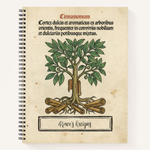 Cinnamologus Nest: Cinnamon Medieval Recipe  Notebook