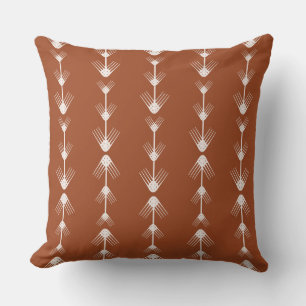 Cinnamon Bark and Arrows Fall Throw Pillow