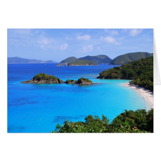 Cinnamon Bay Beach, St. John, U.S. Virgin Islands  Cards (Front Horizontal)