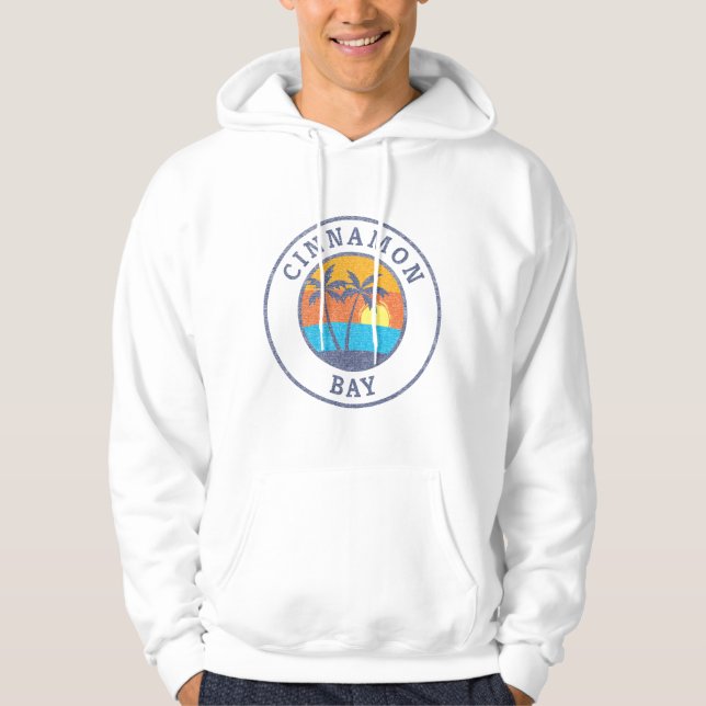 Cinnamon Bay, St. John, Usvi Faded Classic Style Hoodie (Front)
