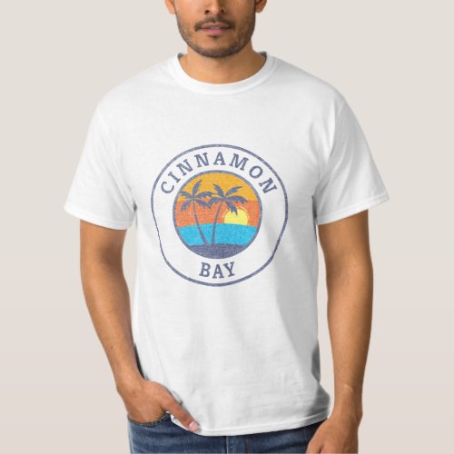 Cinnamon Bay St John Usvi Faded Classic Style T_Shirt