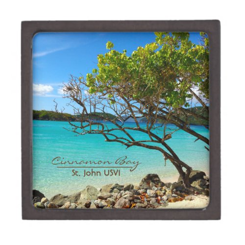 Cinnamon Bay St John USVI Gift Keepsake Box