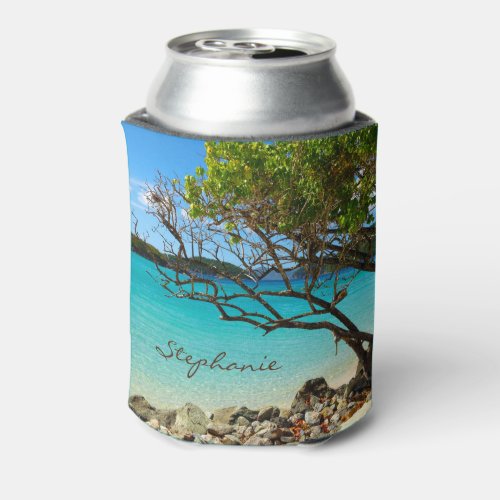 Cinnamon Bay St John USVI Personalized Can Cooler