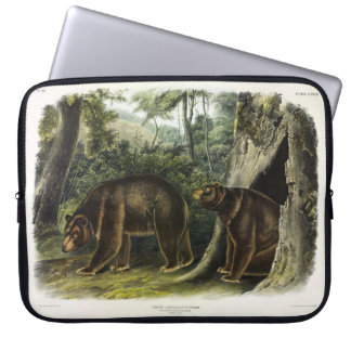 Cinnamon Bear from Audubon's Quadrupeds Laptop Sleeve