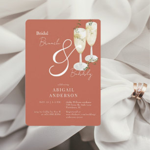 Cinnamon Bridal Brunch & Bubbly Shower Invitation