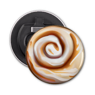 Cinnamon Bun / Cinnamon Roll with Icing Bottle Opener