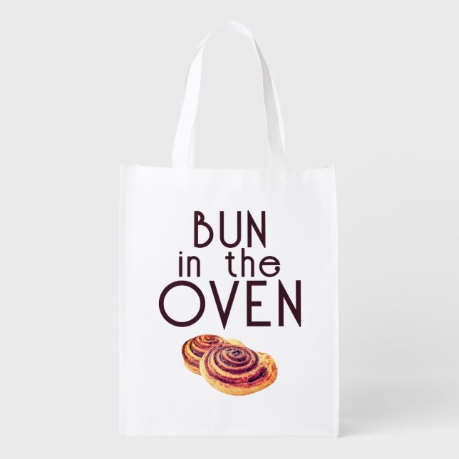 Cinnamon Bun in the Oven Grocery Bag (Front)