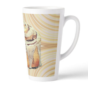 Cinnamon Bun Mornings Large Latte Mug  17 oz