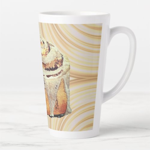 Cinnamon Bun Mornings Large Latte Mug  17 oz