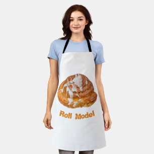 Cinnamon Bun Roll Model Apron