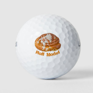 Cinnamon Bun Roll Model Golf Balls