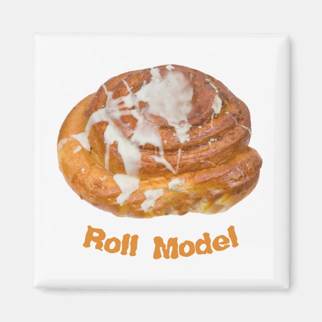 Cinnamon Bun Roll Model Magnet (Front)