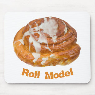 Cinnamon Bun Roll Model Mouse Pad