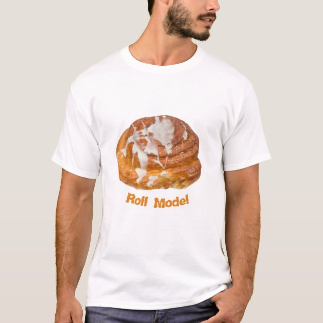 Cinnamon Bun Roll Model T-Shirt (Front)