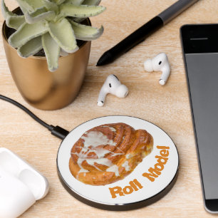 Cinnamon Bun Roll Model Wireless Charger