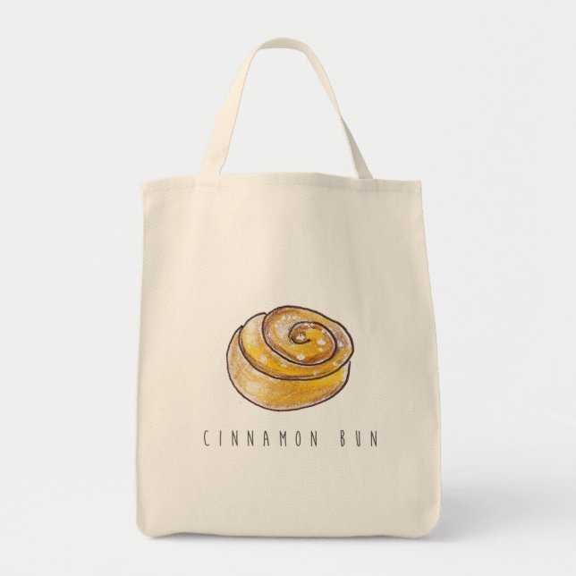 Cinnamon Bun swedish Kanelbulle Funny  Tote Bag (Front)