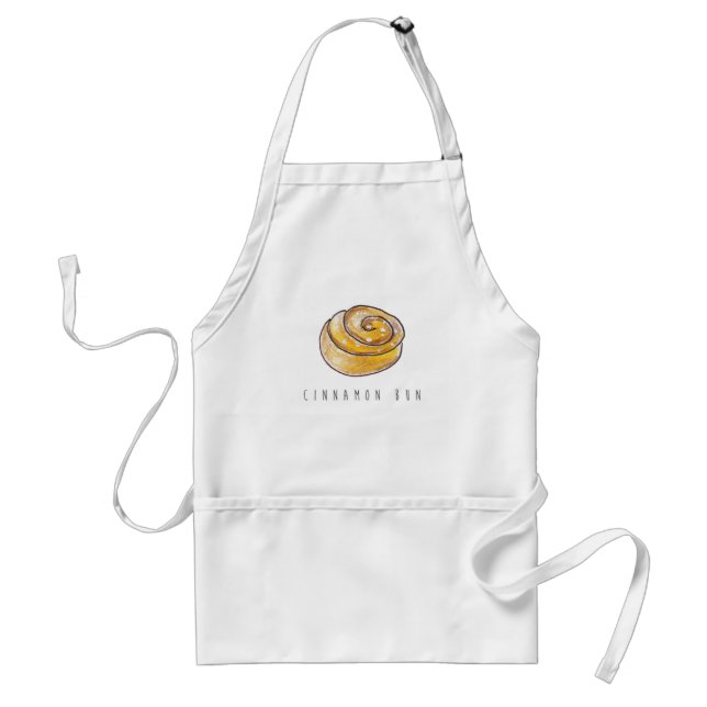 Cinnamon Buns Cinnamon Rolls Coffee Fika Adult Apron (Front)
