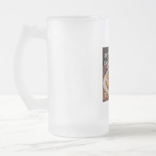Cinnamon Cake Frosted Glass Beer Mug