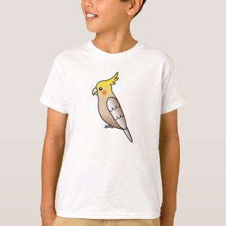 Cinnamon Cartoon Cockatiel Parrot Bird T-Shirt