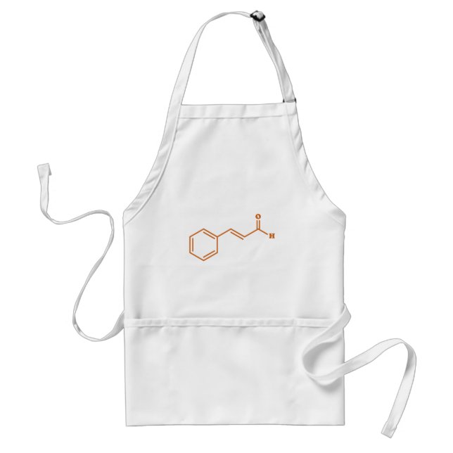 Cinnamon Cinnamaldehyde Molecular Chemical Formula Adult Apron (Front)