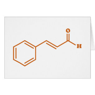 Cinnamon Cinnamaldehyde Molecular Chemical Formula Cards