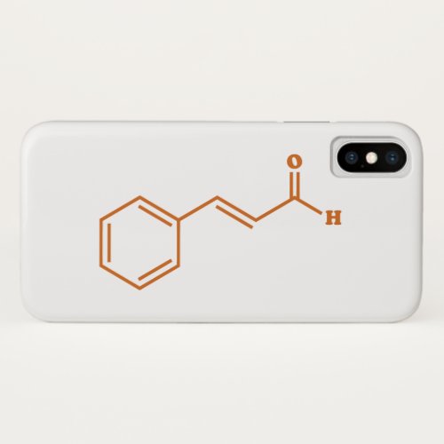 Cinnamon Cinnamaldehyde Molecular Chemical Formula iPhone XS Case
