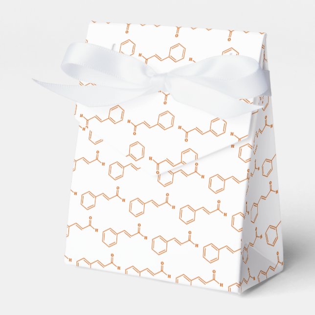 Cinnamon Cinnamaldehyde Molecular Chemical Formula Favor Boxes (Front Side)